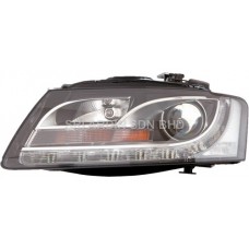 AUDI A5 B8 07-09 Black Projector Headlamp w LED